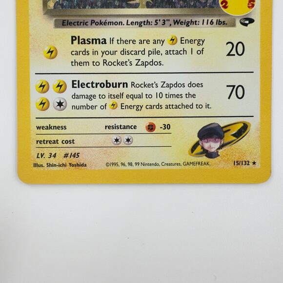 Rocket’s Zapdos 15/132 Celebrations Classic Collection Holo NM/M Pokémon - Picture 3 of 6